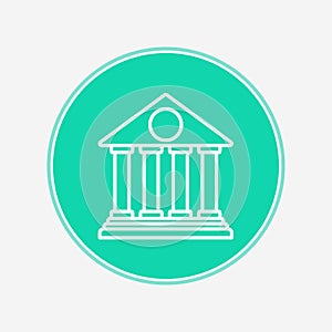 Bank vector icon sign symbol