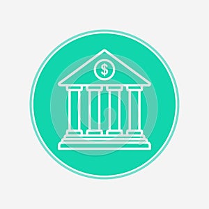 Bank vector icon sign symbol