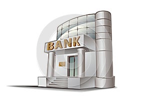 Banka vektor ilustrace 