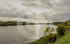 Bank of the Volkhov River near Nikolsky Monastery