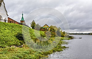 Bank of the Volkhov River near Nikolsky Monastery