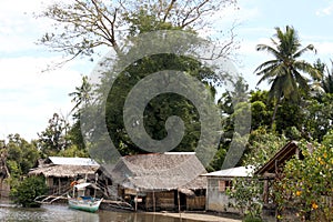 Bangkas, a traditional type of outrigger boats used by Filipino artisanal fishermen