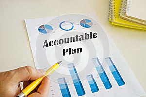 Banker present to the phrase Accountable Plan on the chart sheet