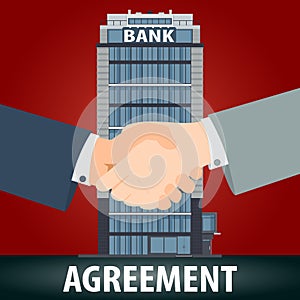 Banking agreement concept.