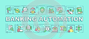 Banking automation word concepts mint banner