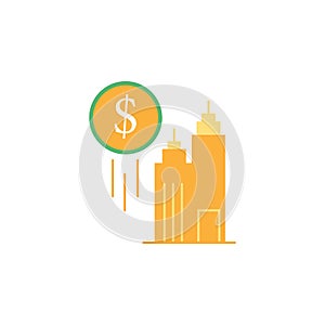 Banking, building icon. Element of Web Money and Banking icon for mobile concept and web apps. Detailed Banking, building icon can