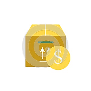 Banking, cardboard icon. Element of Web Money and Banking icon for mobile concept and web apps. Detailed Banking, cardboard icon