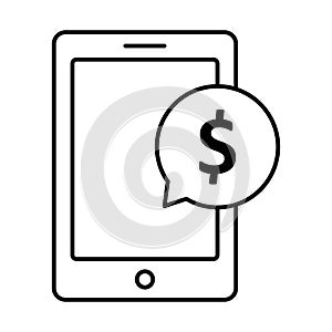 Banking, chat bubble Vector icon which can easily modify