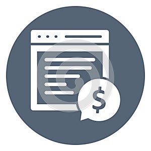 Banking, chat bubble Vector Icon which can easily modify