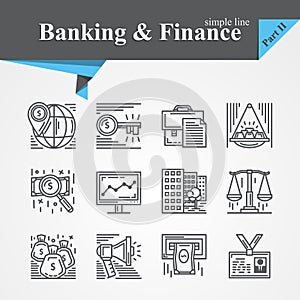 Banking and Financ icons