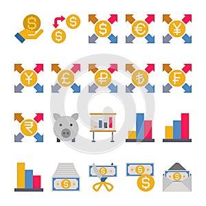 Banking & Finance - 20 icons image.