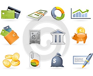 Banking and Finance icon set