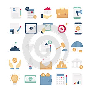 Banking and Finance Vector icons set every single icon can be easily modify or edit