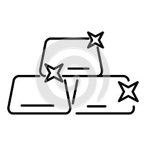 Banking gold bars icon outline vector. Loan money