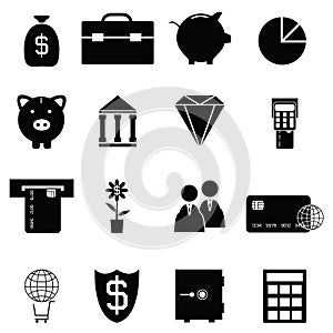 Banking icon set