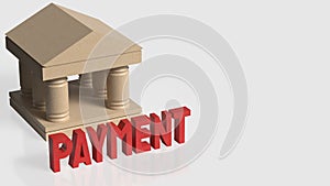 Banking Payment Financial Service Concept 3d render