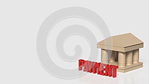 Banking Payment Financial Service Concept 3d render