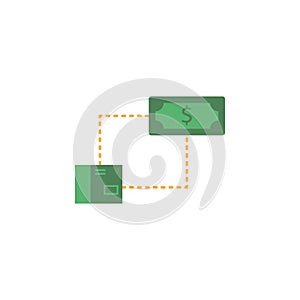 Banking, send, money icon. Element of Web Money and Banking icon for mobile concept and web apps. Detailed Banking, send, money