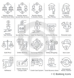 Banking service Icons.