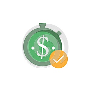 Banking, stopwatch icon. Element of Web Money and Banking icon for mobile concept and web apps. Detailed Banking, stopwatch icon