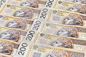 Banknotes of 200 PLN - polish zloty