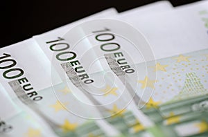 Banknotes in one hundred euros