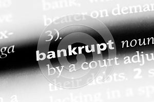 bankrupt