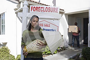 Bankrupt Couple Moving Out Of House photo