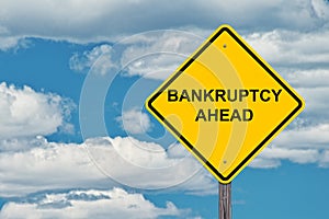 Bankruptcy Ahead Warning Sign