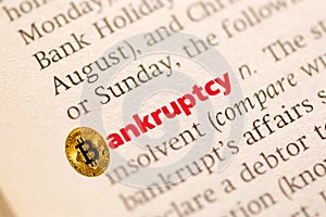 Bankruptcy bitcoin