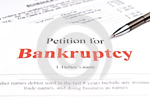 Bankrot. bankrot petícia a pero 