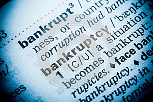 Bankruptcy Word Definition