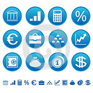 Banks & finance icons