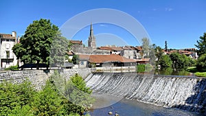 The banks of the Jordanne River in Aurillac