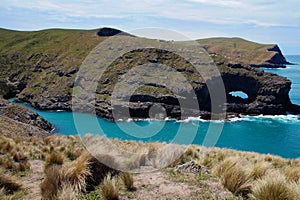 Banks Peninsula in the Canterbury, New Zealand