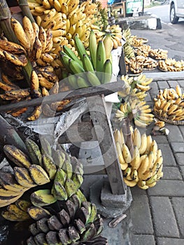 Bannana in the morning market