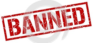 banned stamp