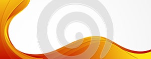 Abstract colorful Orange wave background.