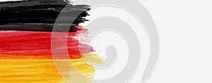 Banner with abstract flag of Germany