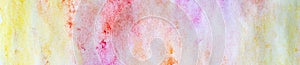 banner of abstract painted colorful watercolor background