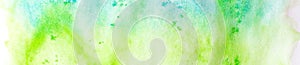 banner of abstract painted colorful watercolor background