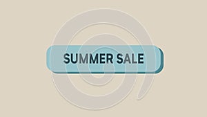 banner animation of seasonal discounts for summer