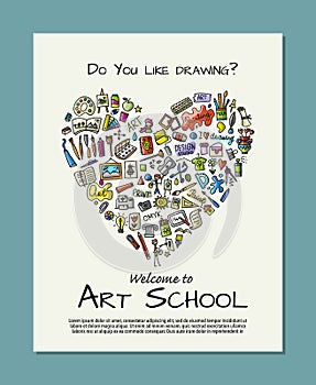 Banner for art school for your design