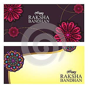 Banner background design for celebrate rakshabandhan festival