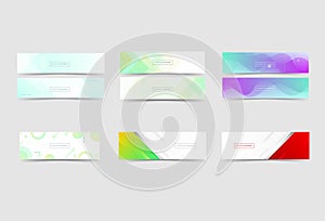 banner background, geometric memphis, color, white, set collection 9 , abstract eps 10
