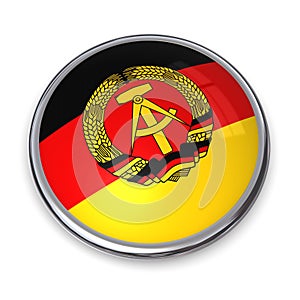 Banner Button GDR/East Germany