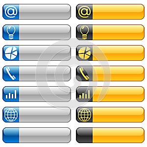 Banner buttons with web icons 6