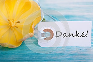Banner with Danke