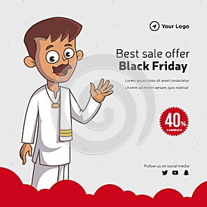 Banner design of best sale offer black Friday