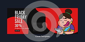 Banner design of black Friday sale